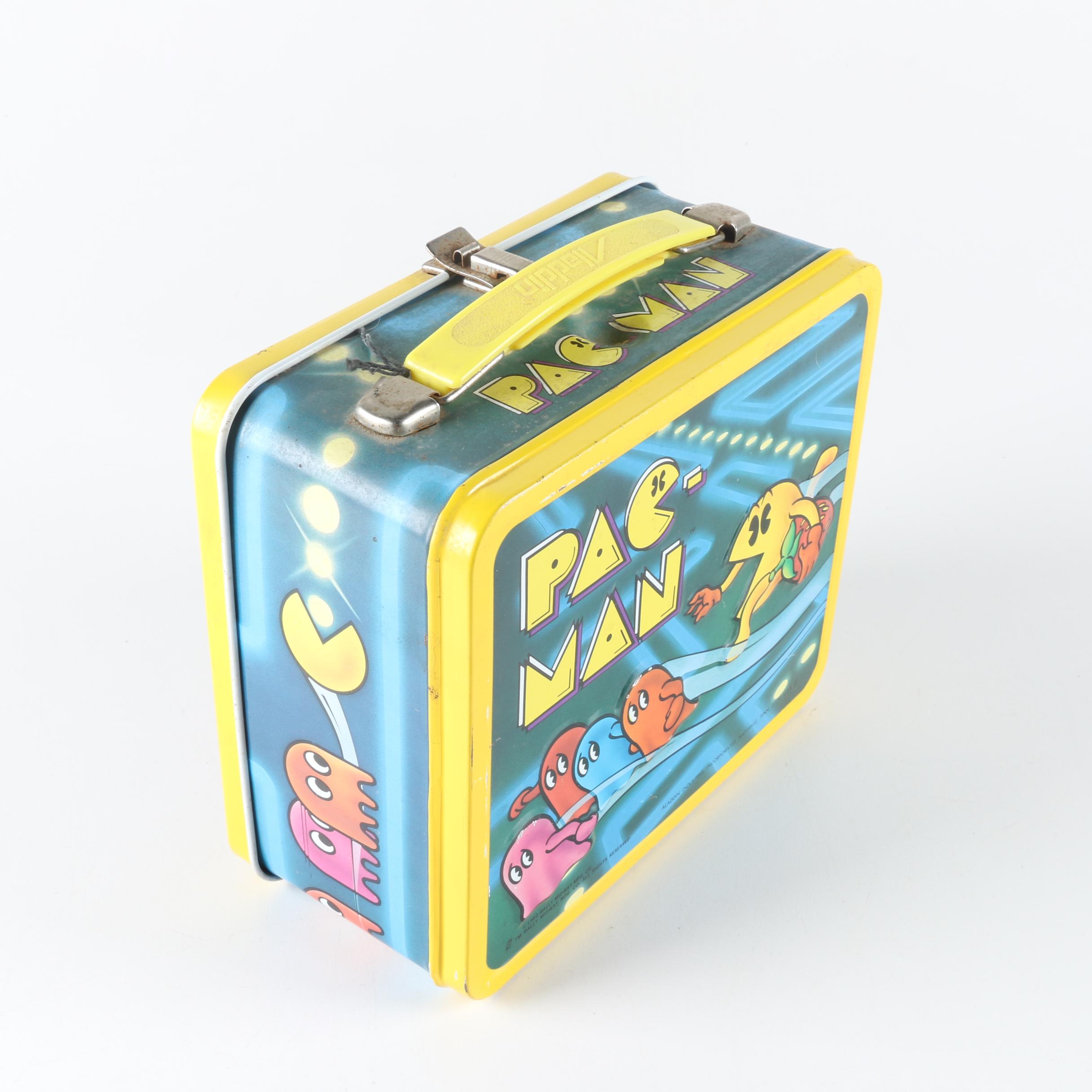 Vintage Pac-Man Metal Lunch Box