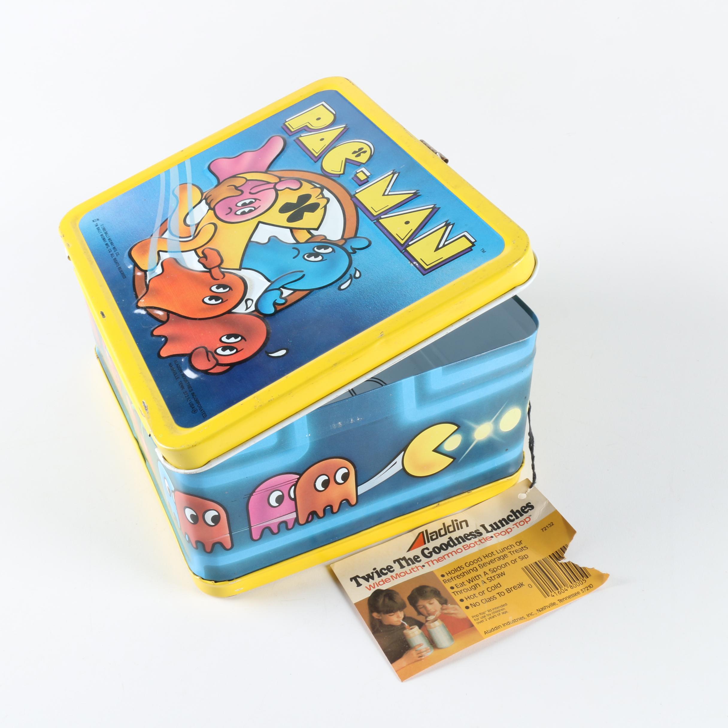 Vintage Pac-Man Metal Lunch Box