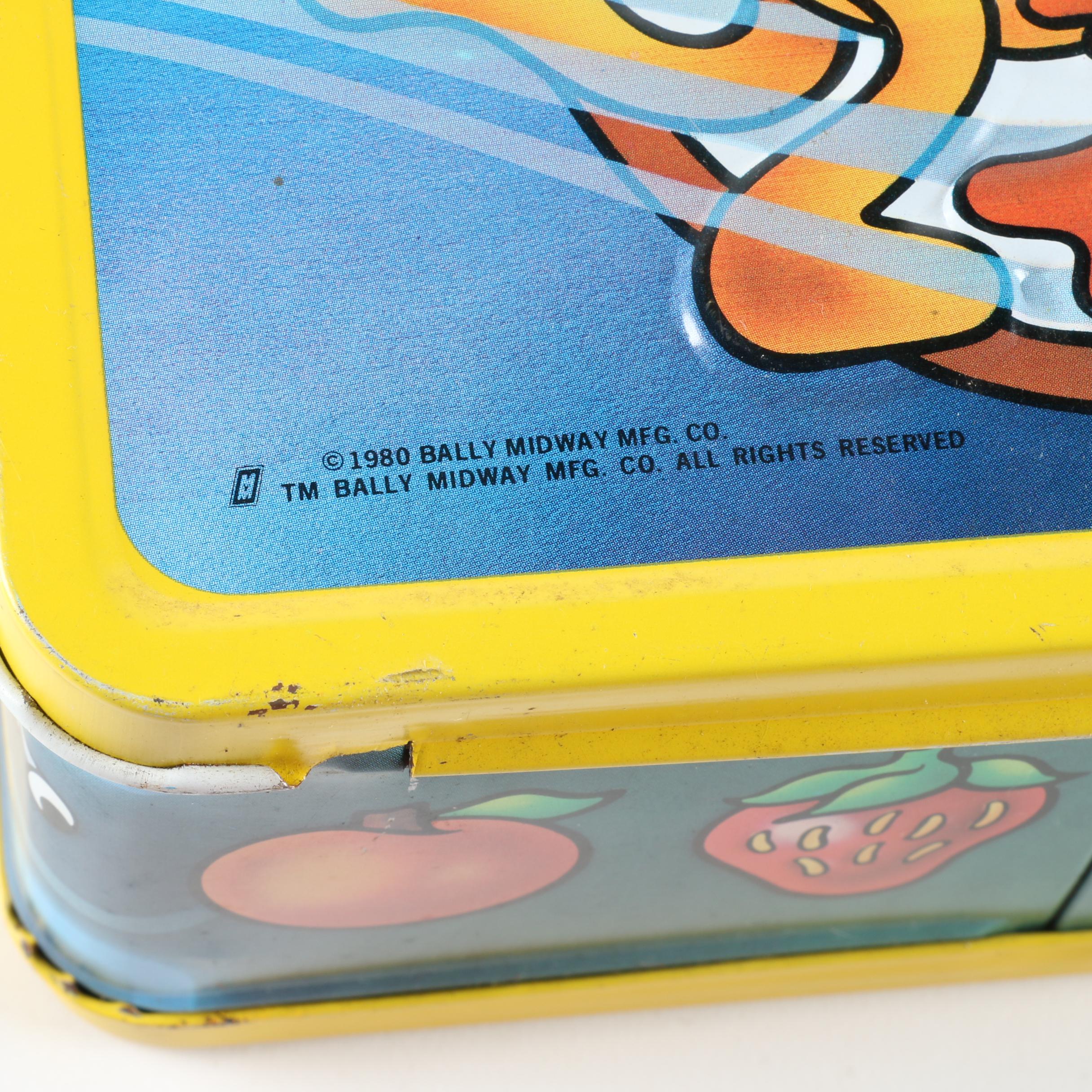 Vintage Pac-Man Metal Lunch Box