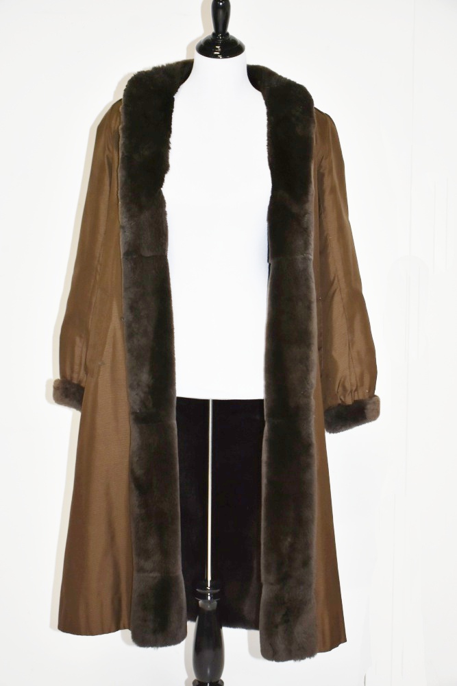 Reversible Sheared Mink Full-Length Coat Designed For Furrier Thomas E. McElroy