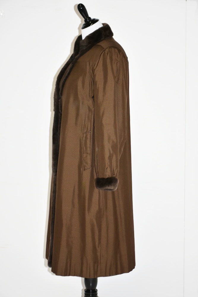 Reversible Sheared Mink Full-Length Coat Designed For Furrier Thomas E. McElroy