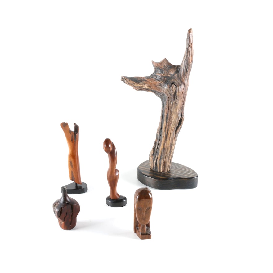 T. Ashbrook Carved Wood Sculptures