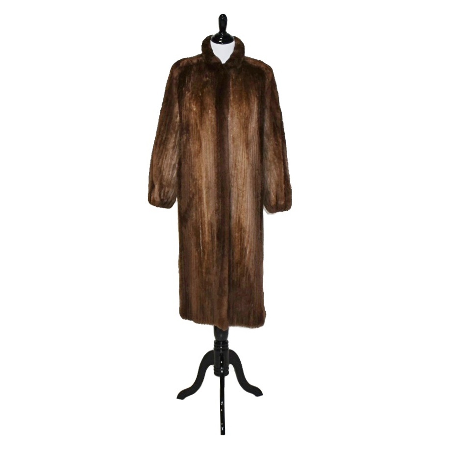 Revillon Vintage Sheared Beaver Full-Length Coat