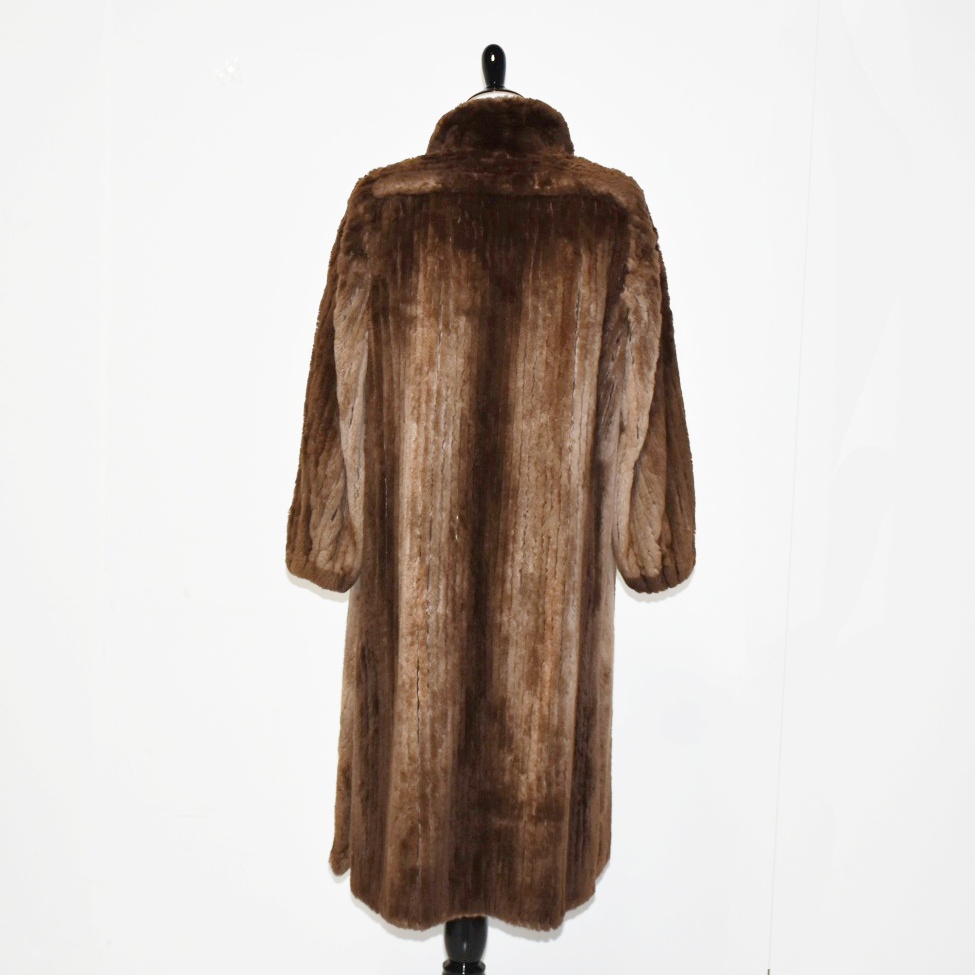 Revillon Vintage Sheared Beaver Full-Length Coat