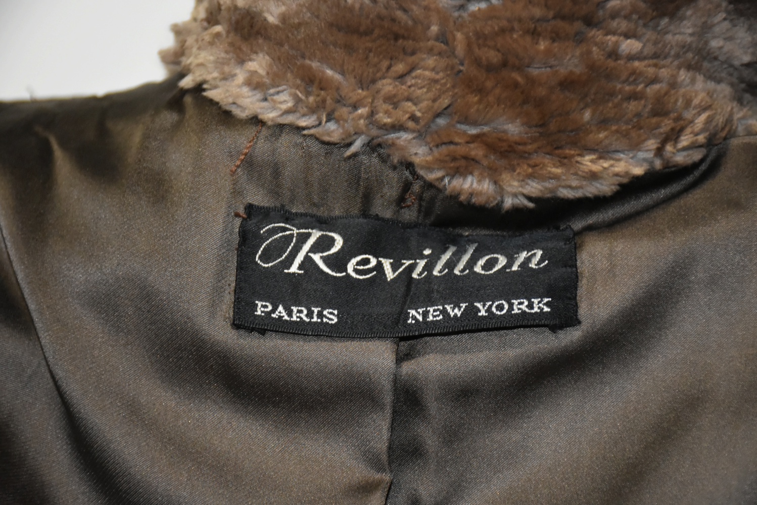 Revillon Vintage Sheared Beaver Full-Length Coat