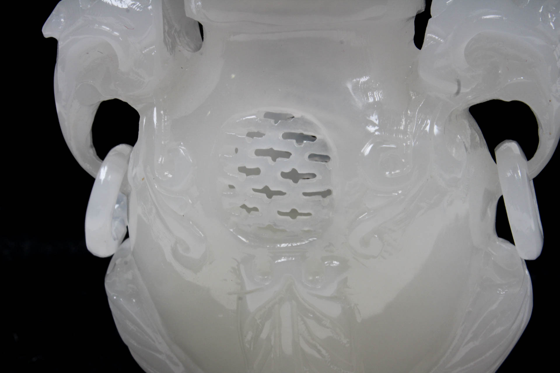 Hand-Carved Chinese Bowenite Incense Burner