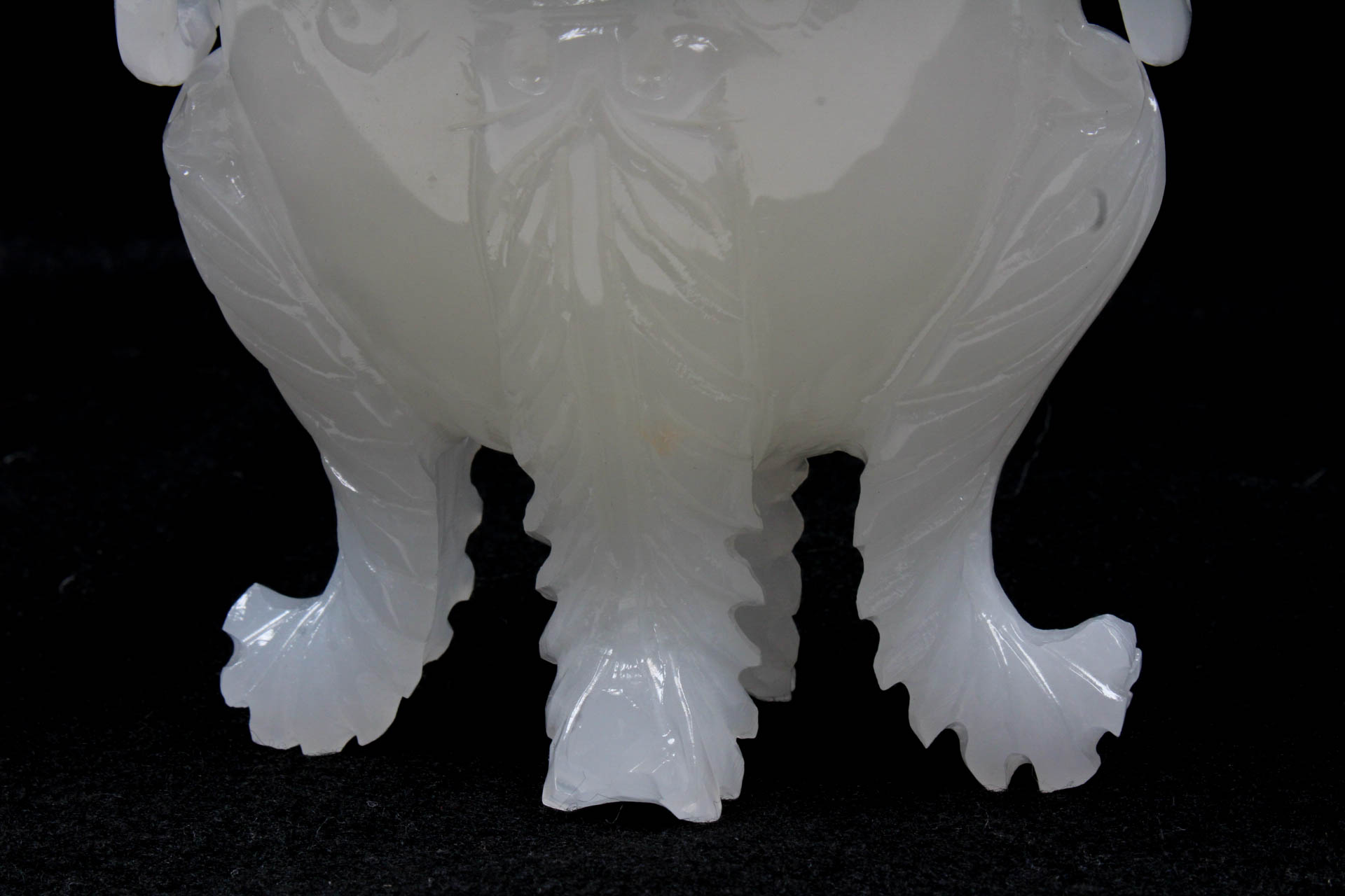 Hand-Carved Chinese Bowenite Incense Burner