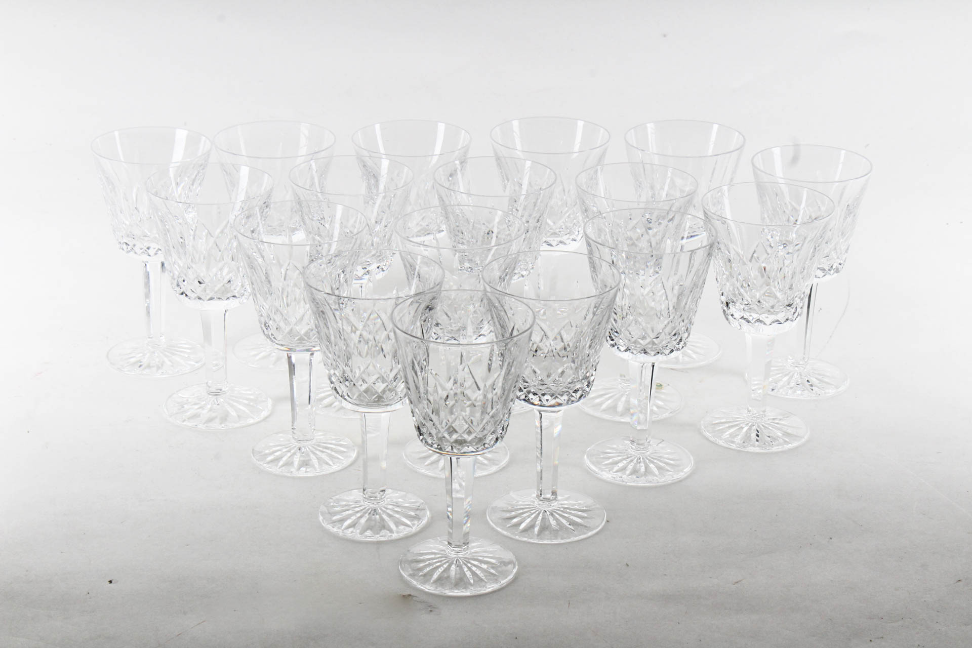Waterford Crystal "Lismore" Claret Wine Glasses