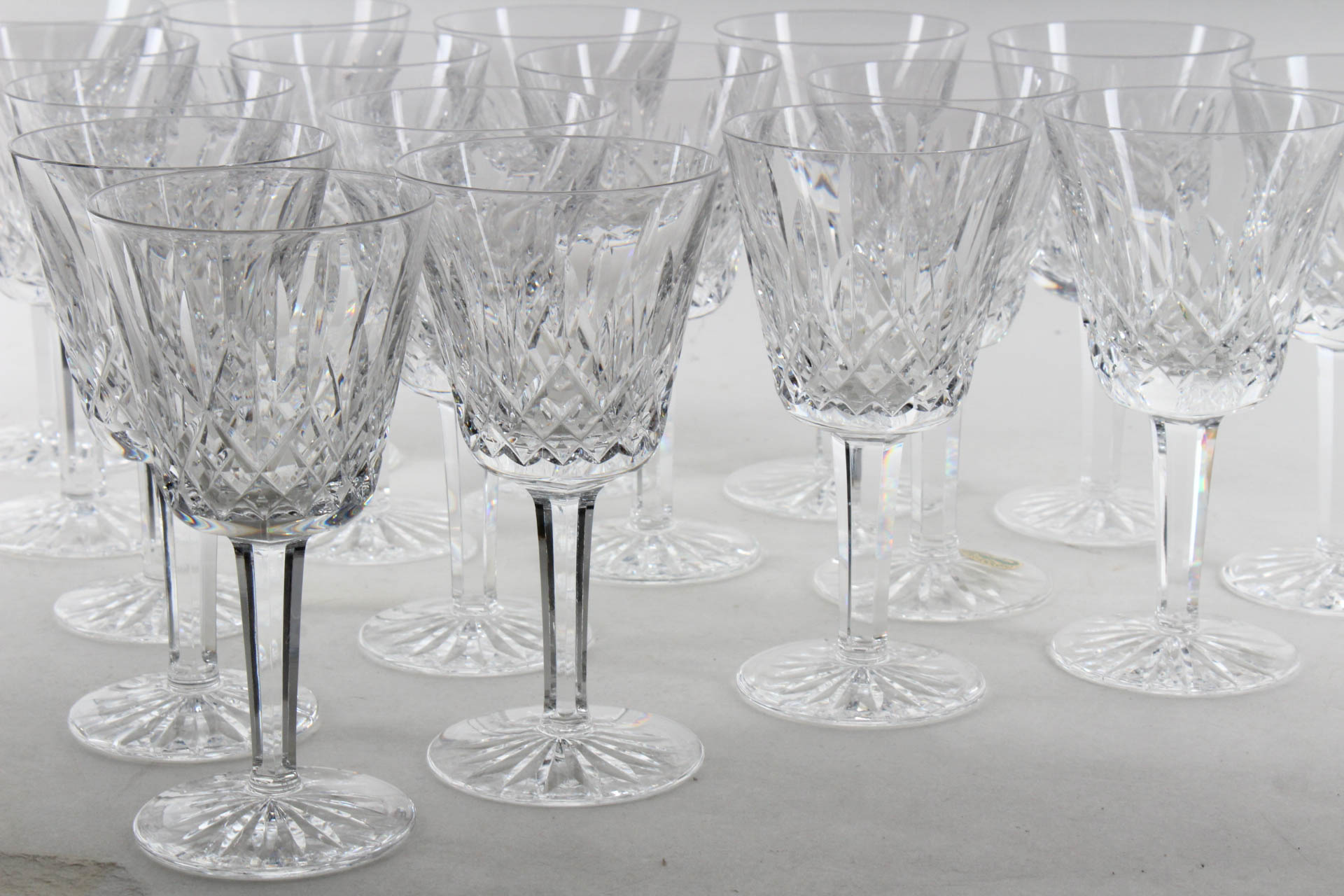 Waterford Crystal "Lismore" Claret Wine Glasses