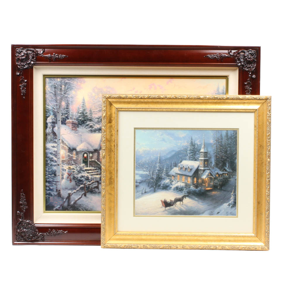 Thomas Kinkade Winter Prints