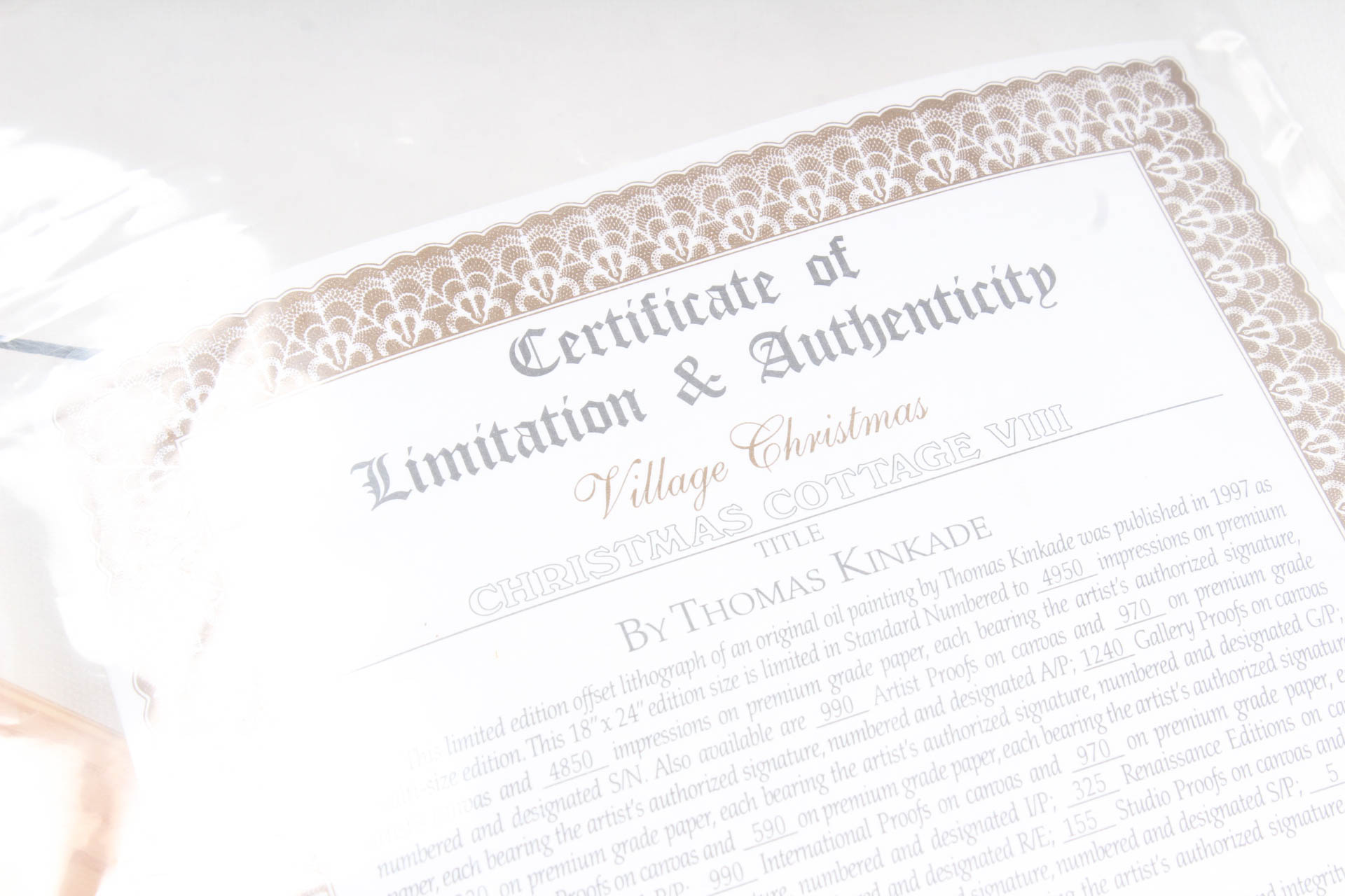 Thomas Kinkade Winter Prints