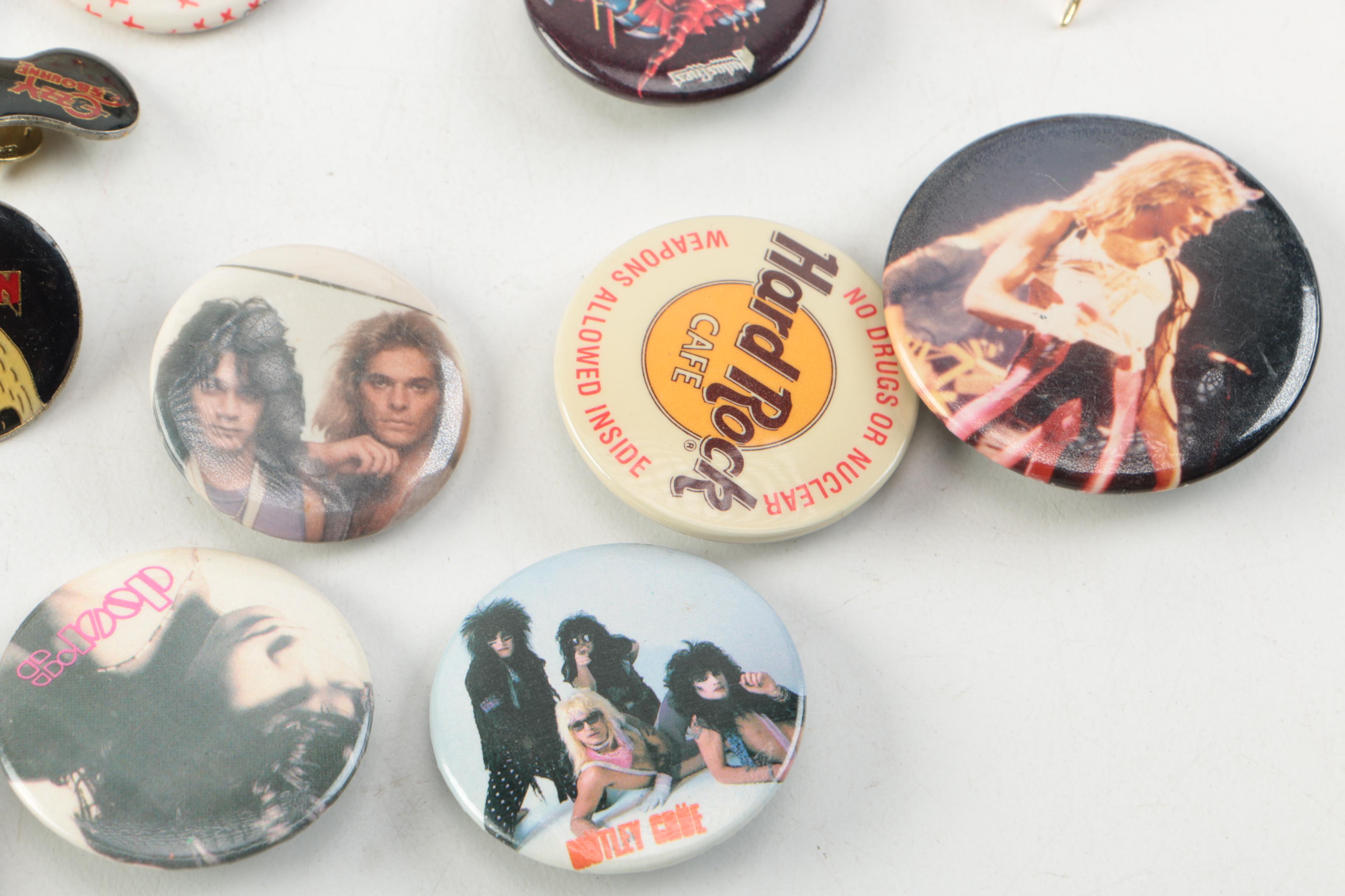 '80s Rock, Metal Band and Other Pins