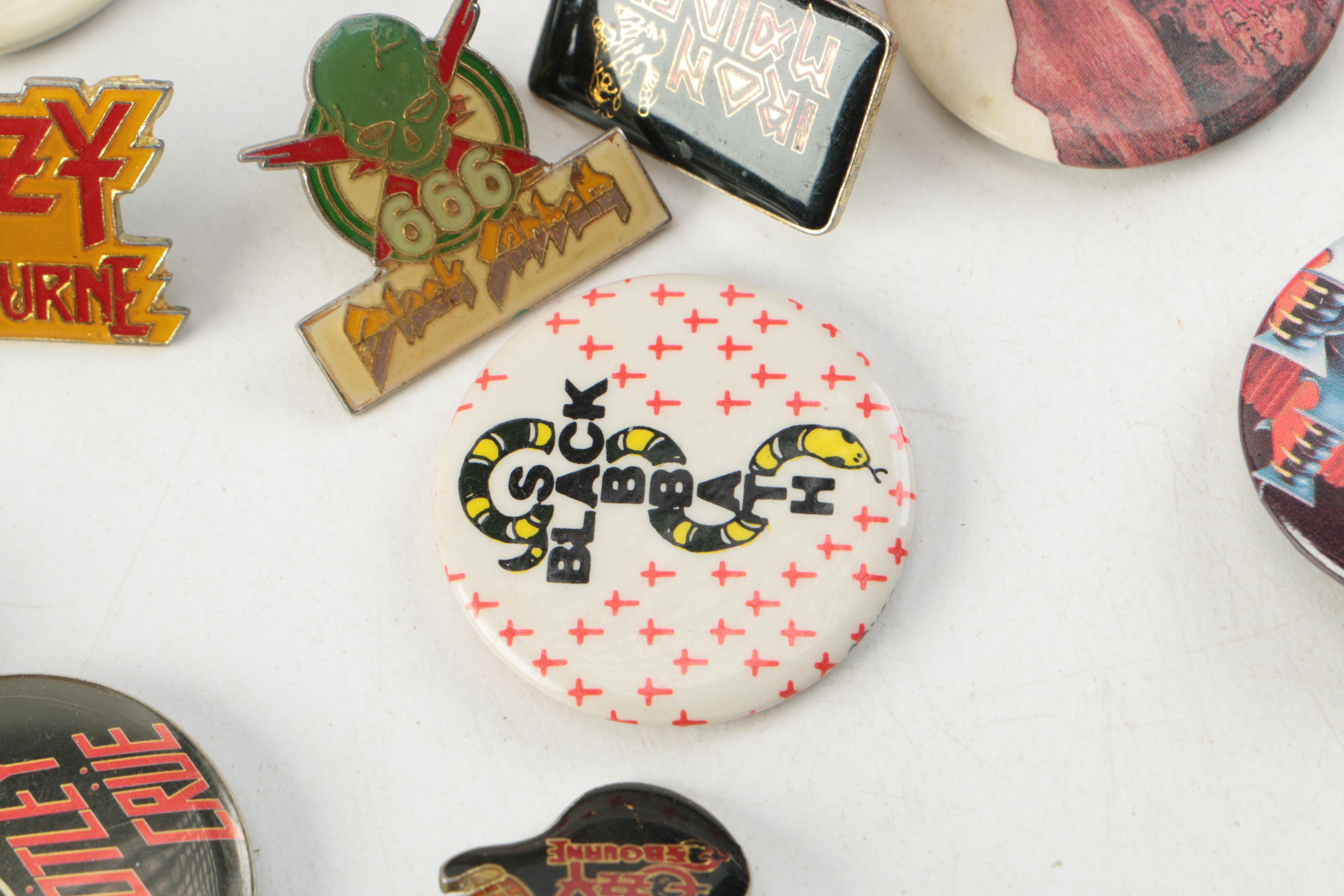 '80s Rock, Metal Band and Other Pins