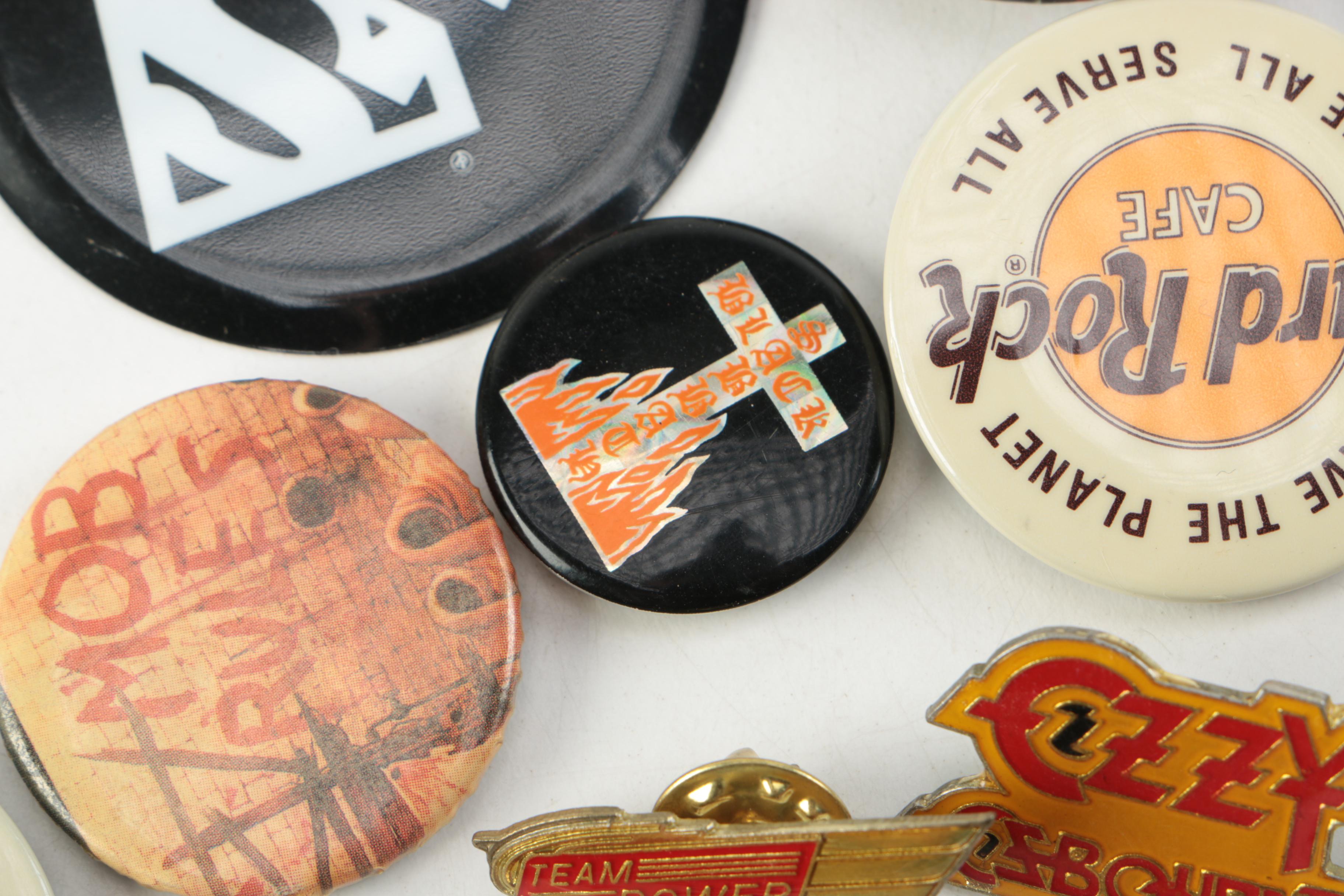 '80s Rock, Metal Band and Other Pins