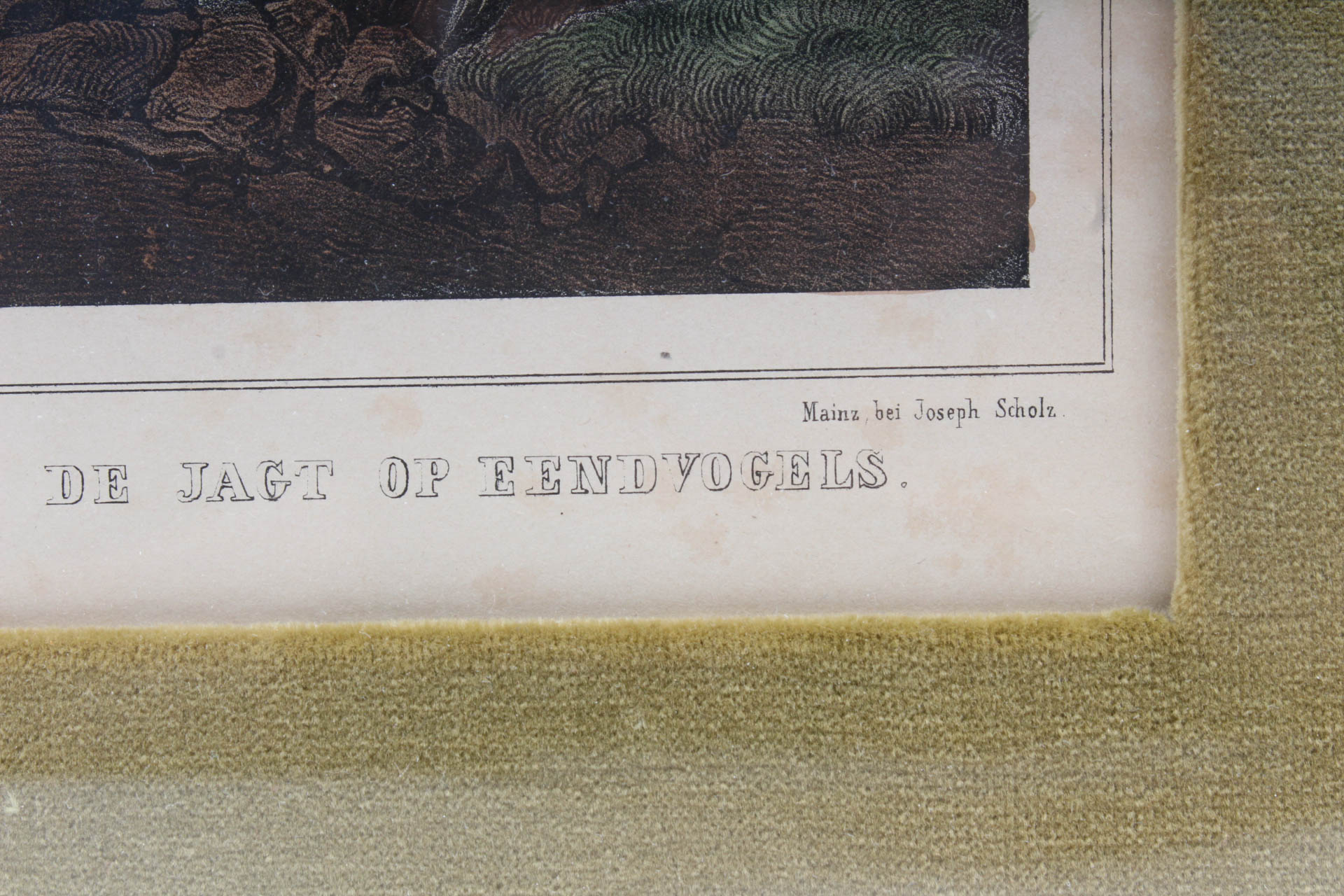 Antique Joseph Scholz Hunting Themed Lithographs