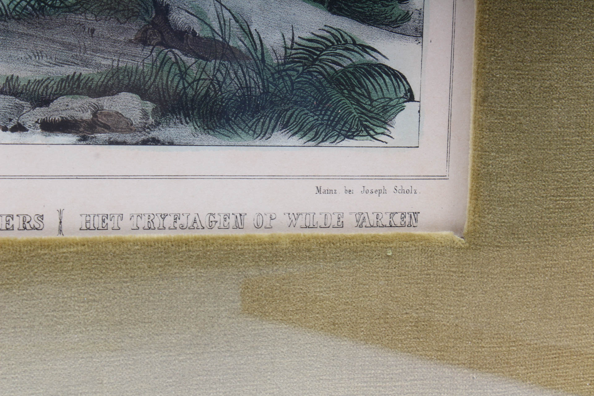 Antique Joseph Scholz Hunting Themed Lithographs