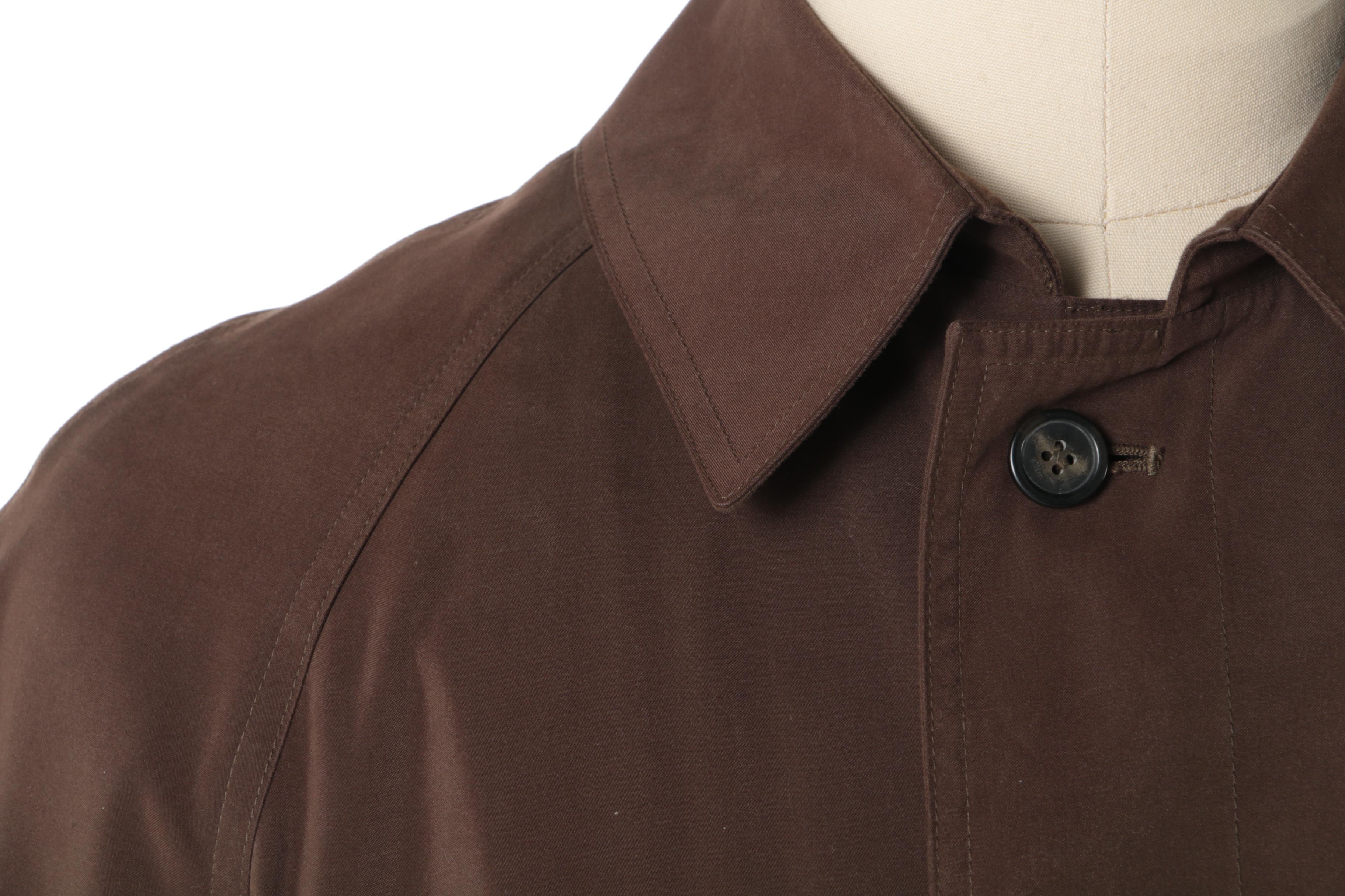 Men's Chaps Ralph Lauren Brown Overcoat