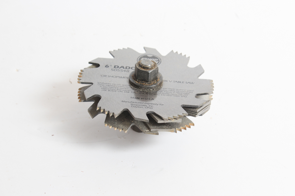 ShopSmith Mark 5 Six Inch Dado Blade Set and Arbor