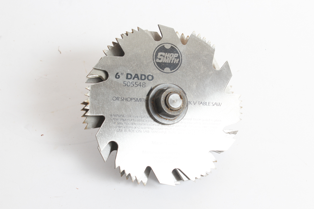 ShopSmith Mark 5 Six Inch Dado Blade Set and Arbor