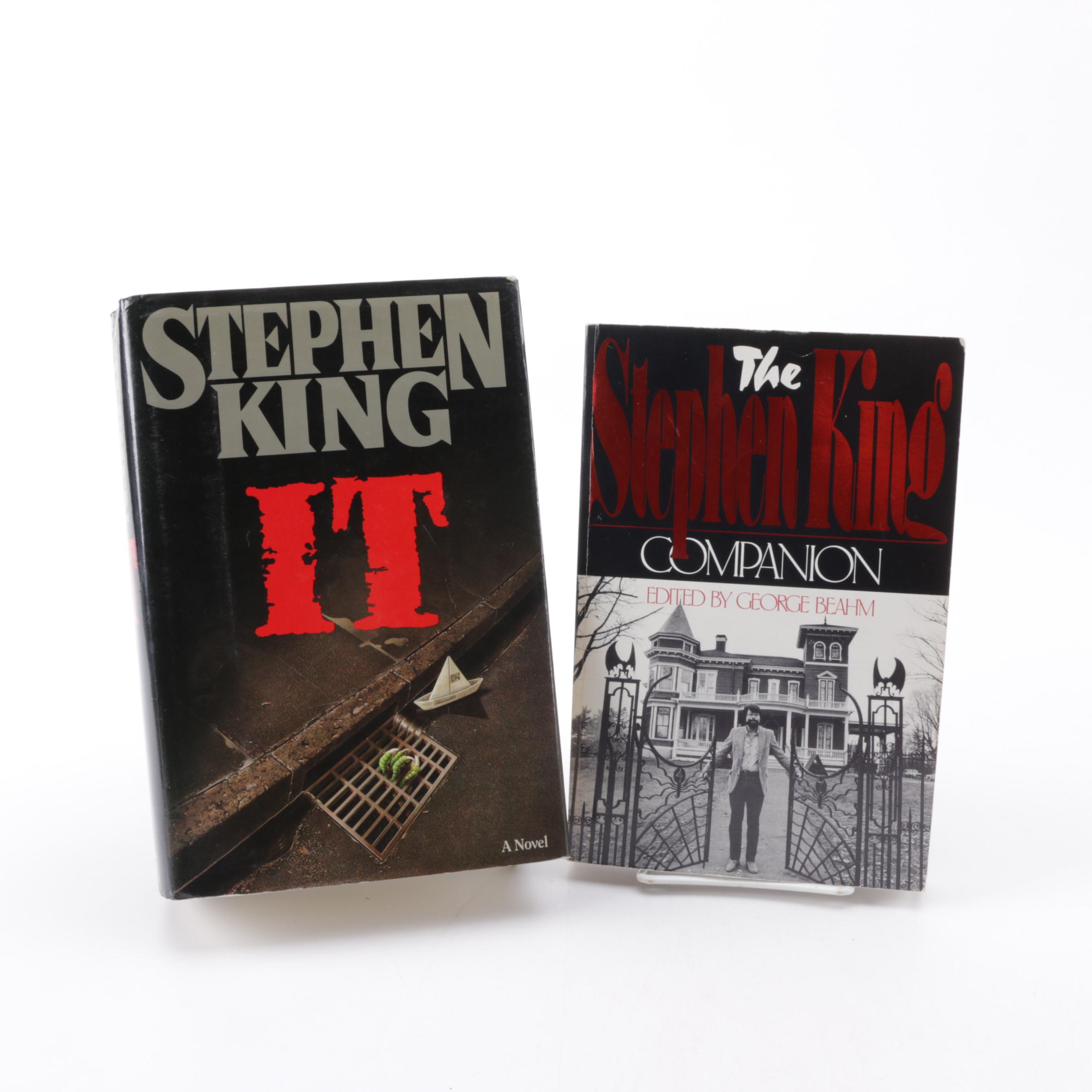1986 "IT" Novel by Stephen King and "The Stephen King Companion"