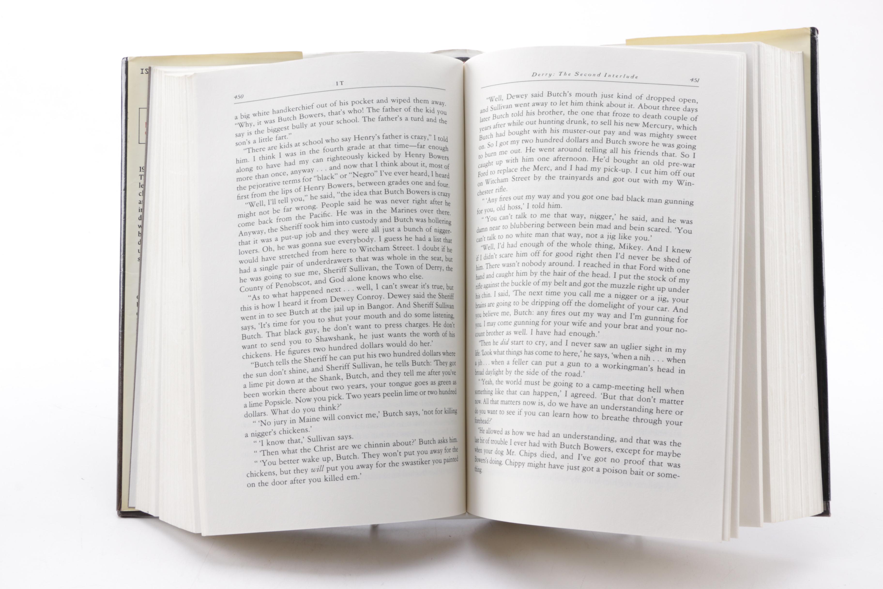 1986 "IT" Novel by Stephen King and "The Stephen King Companion"