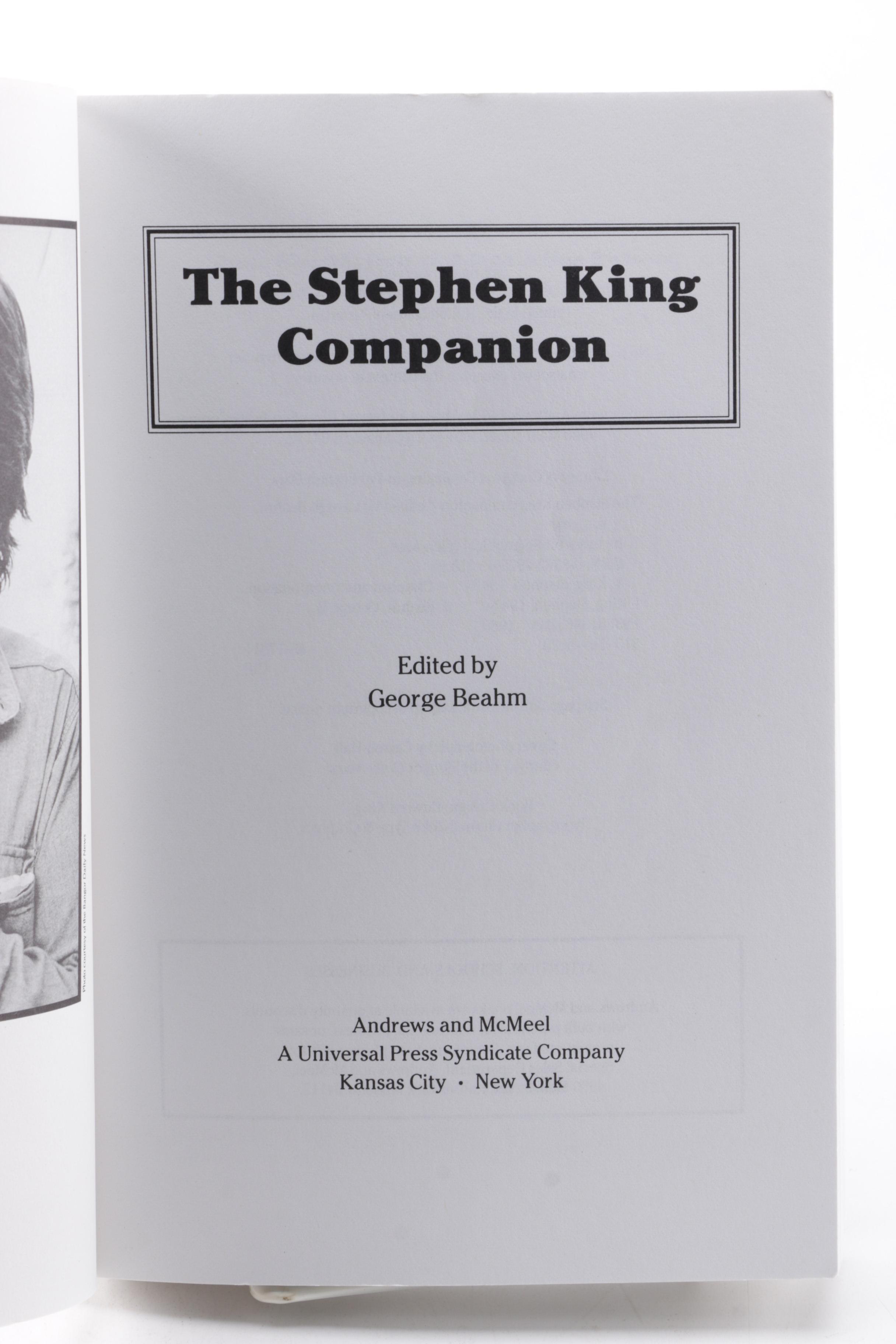 1986 "IT" Novel by Stephen King and "The Stephen King Companion"