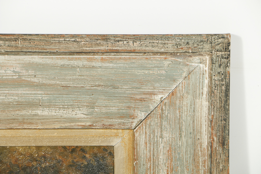 Max Barascudts Oil Painting on Canvas of German Town Scene