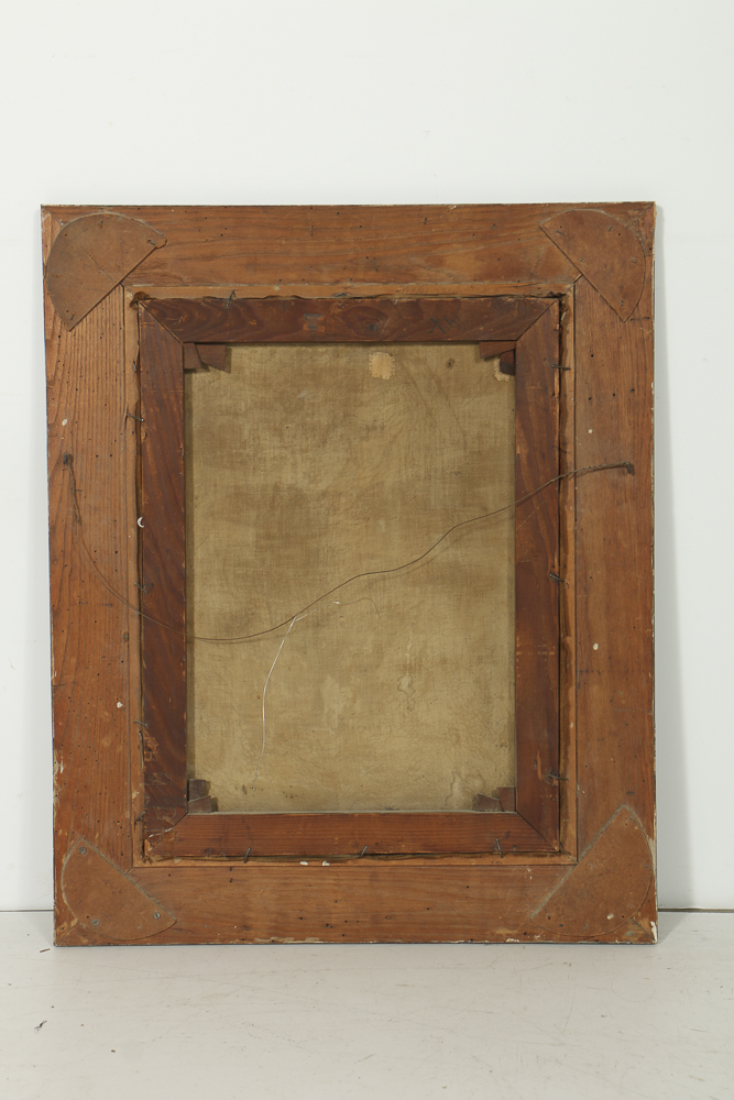 Max Barascudts Oil Painting on Canvas of German Town Scene