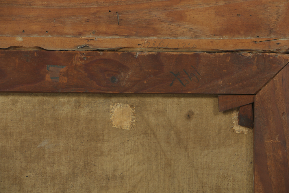 Max Barascudts Oil Painting on Canvas of German Town Scene