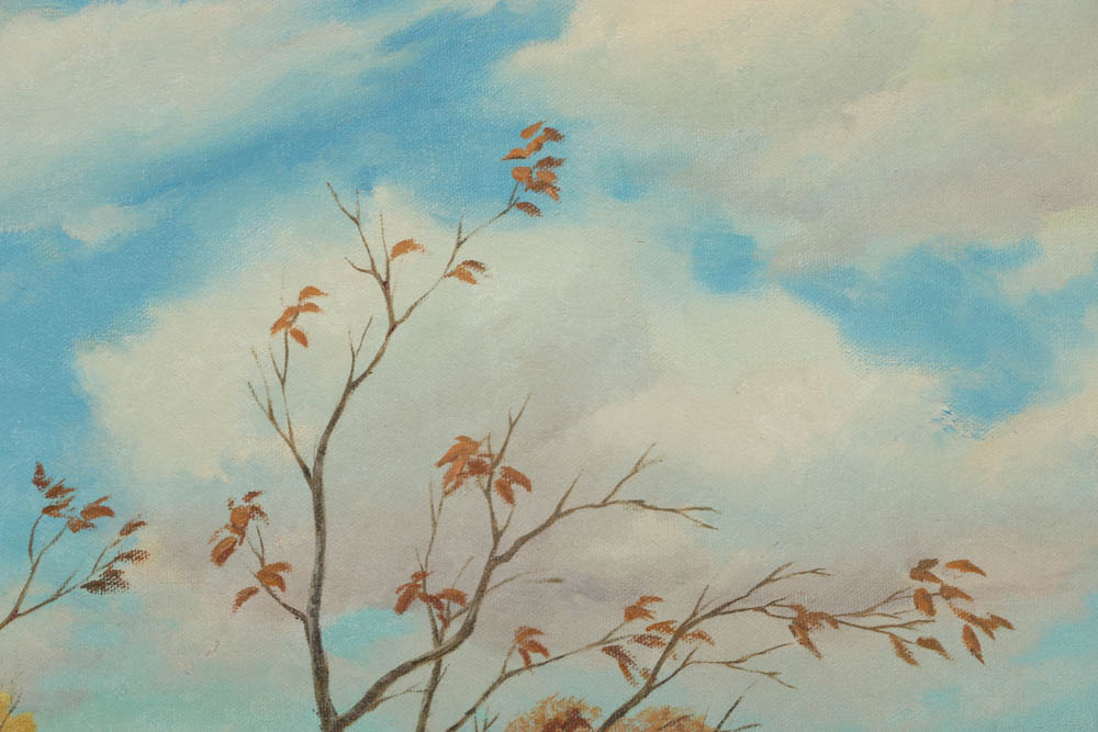 Griffith Foxley Oil Painting on Canvas Hunting Scene