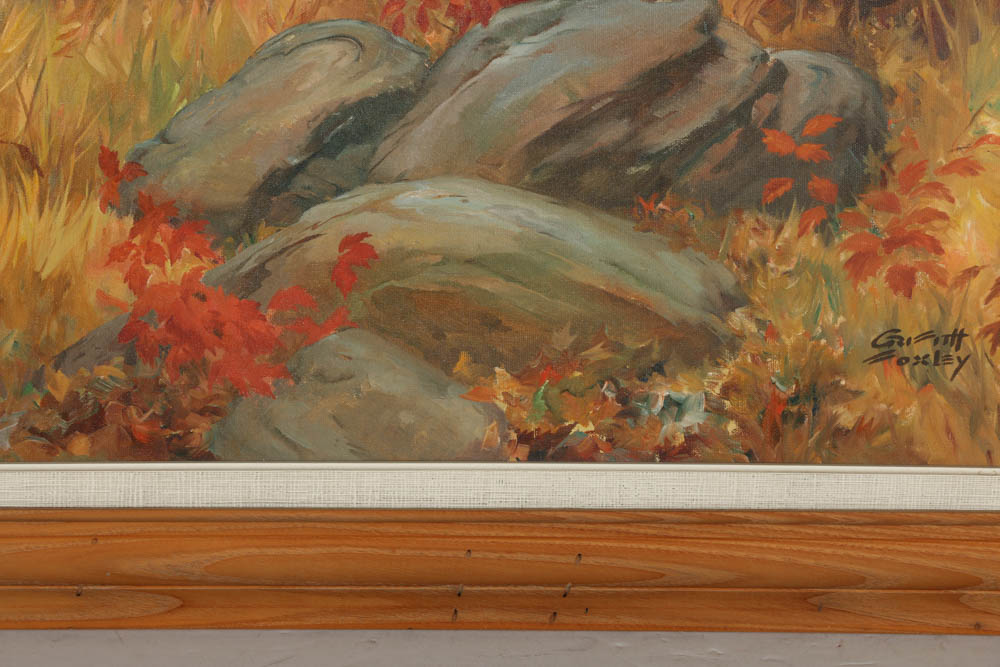 Griffith Foxley Oil Painting on Canvas Hunting Scene