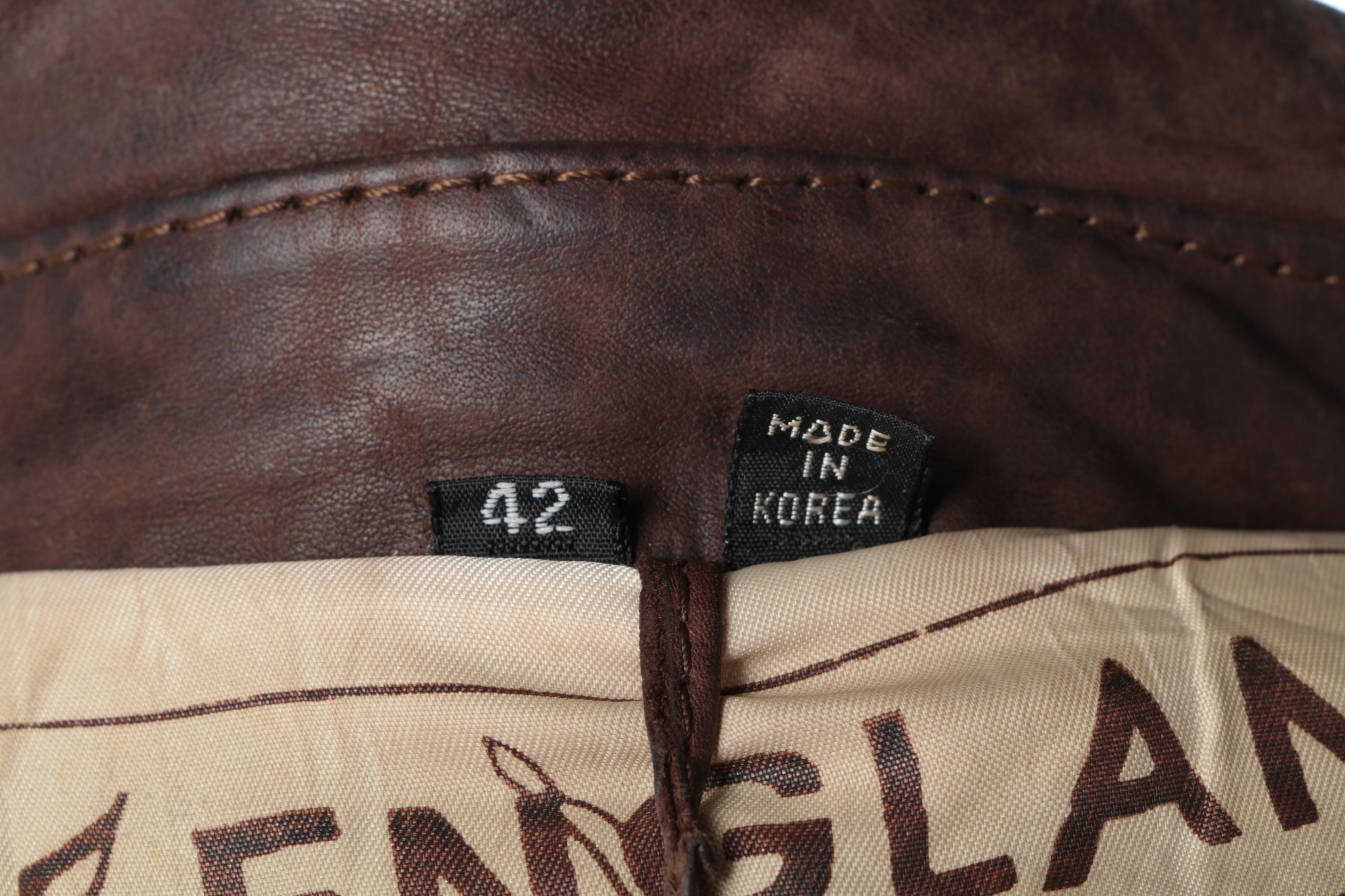 Men's Mirage Brown Leather Bomber Jacket