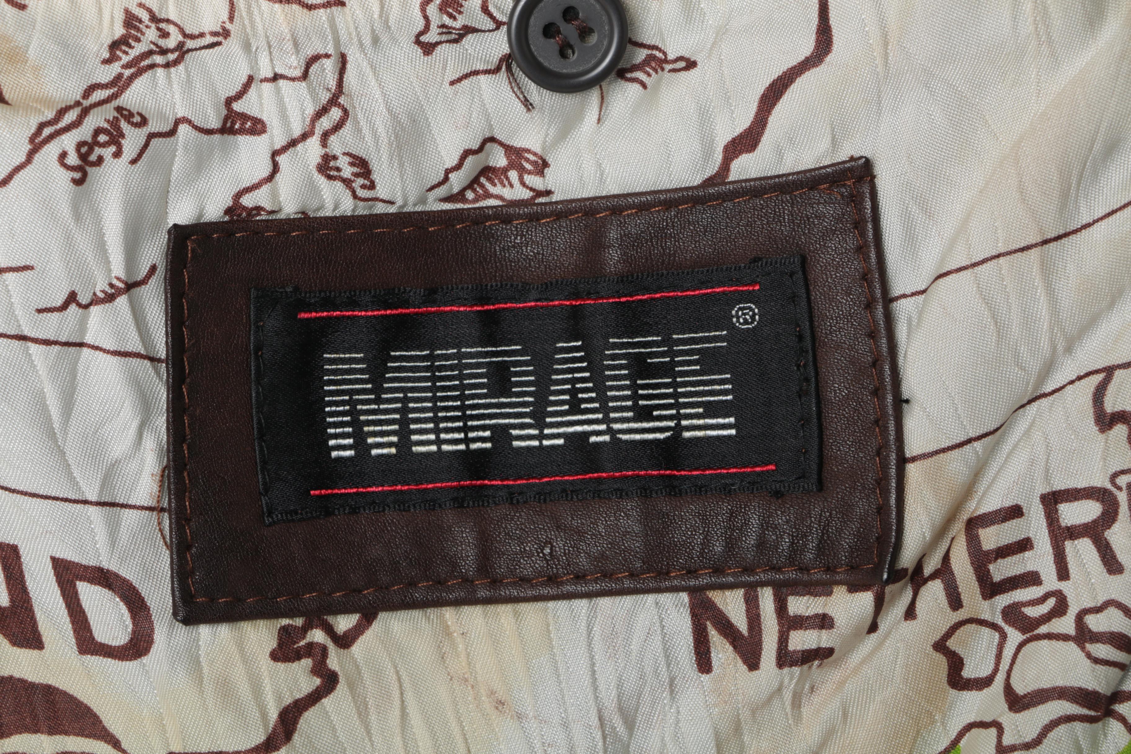 Men's Mirage Brown Leather Bomber Jacket