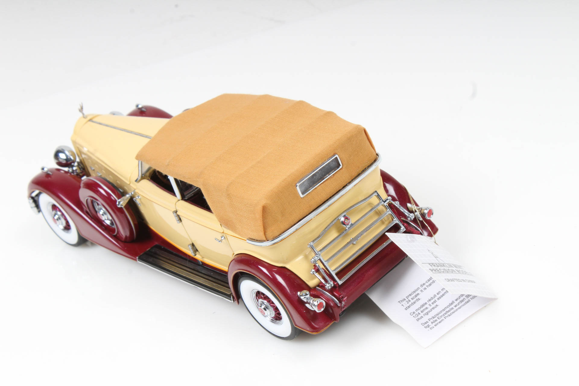 Franklin Mint 1934 Packard Convertible Sedan Die Cast Car