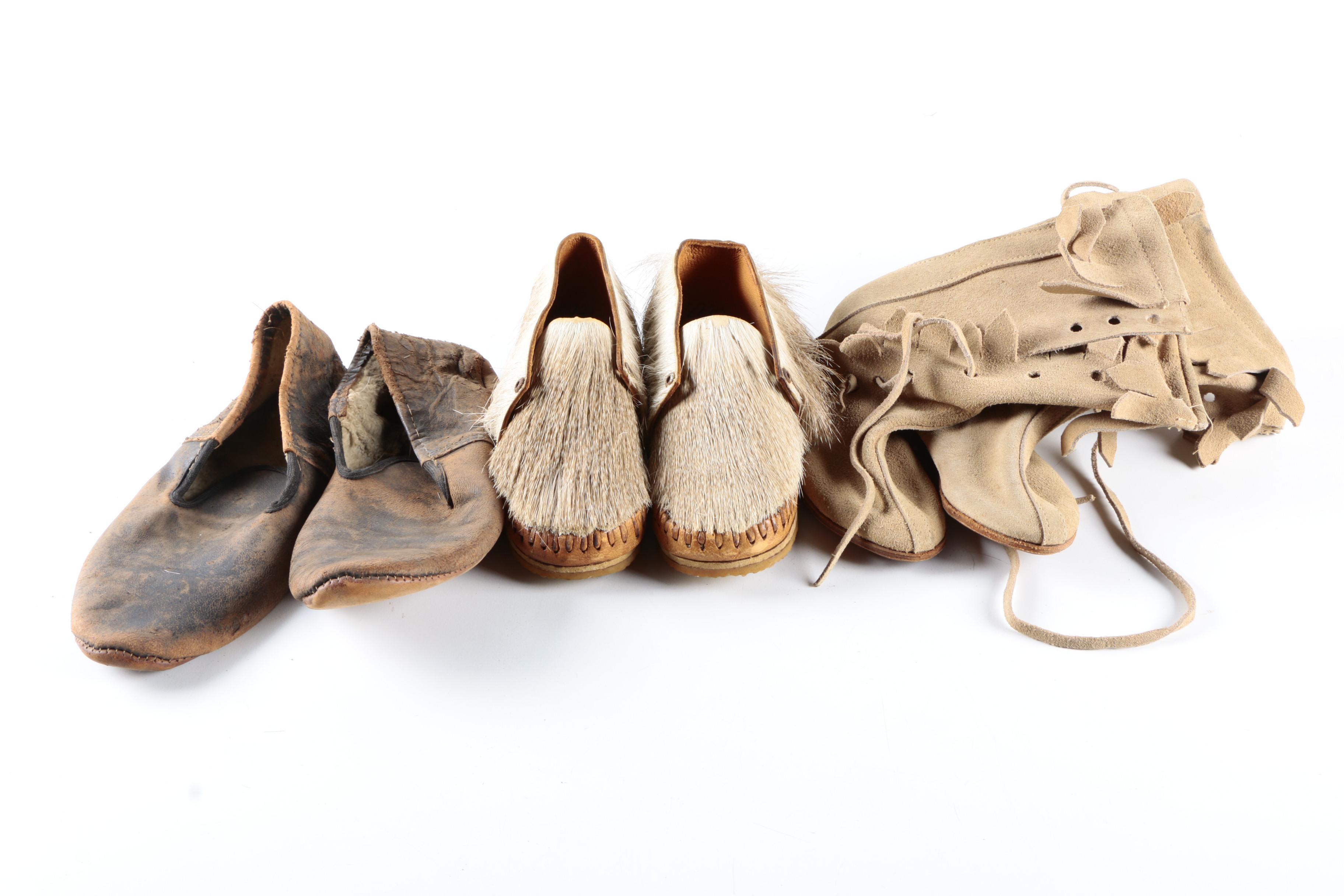 Children's Vintage Footwear Including Hoy Shoe