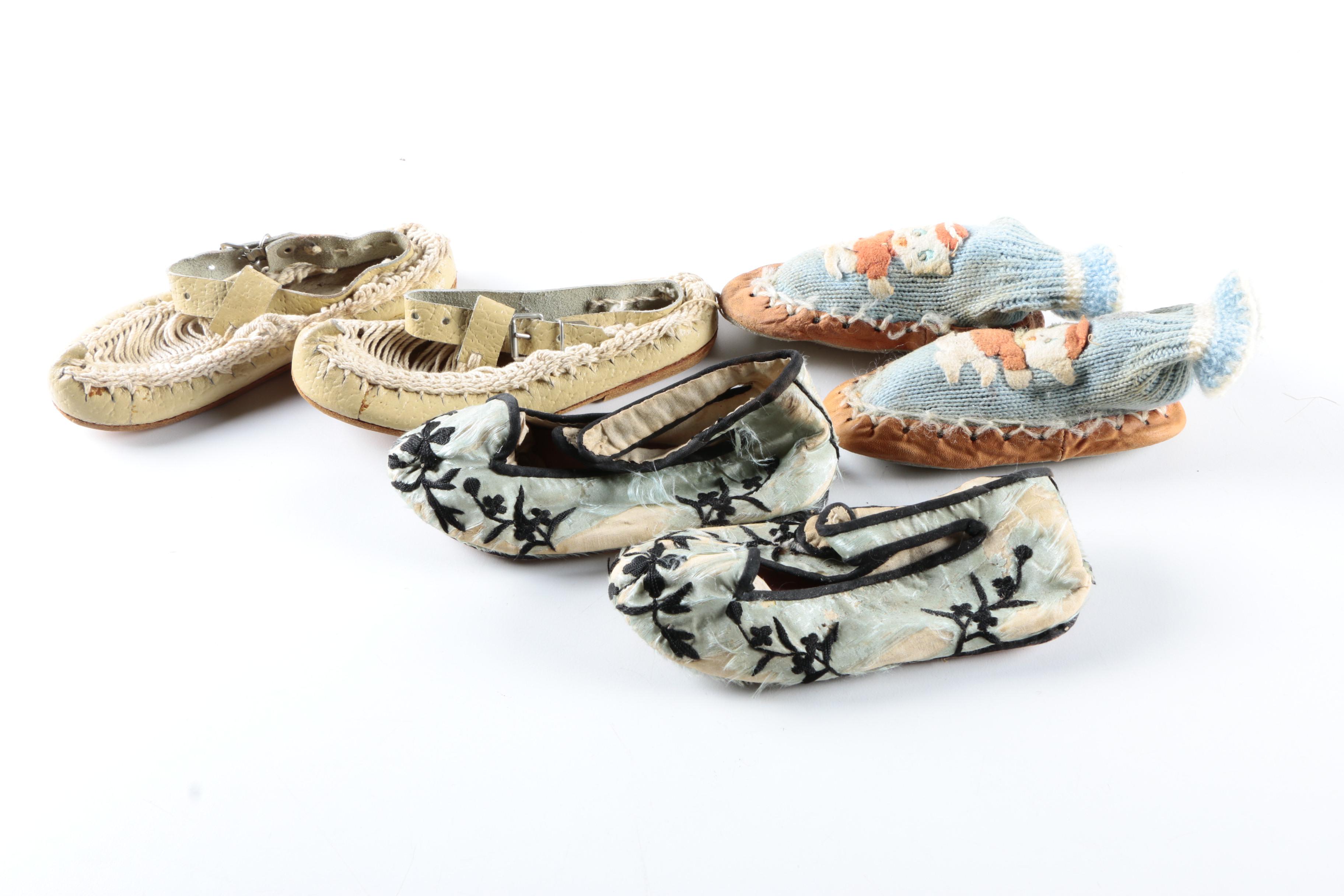 Children's Vintage Footwear Including Hoy Shoe