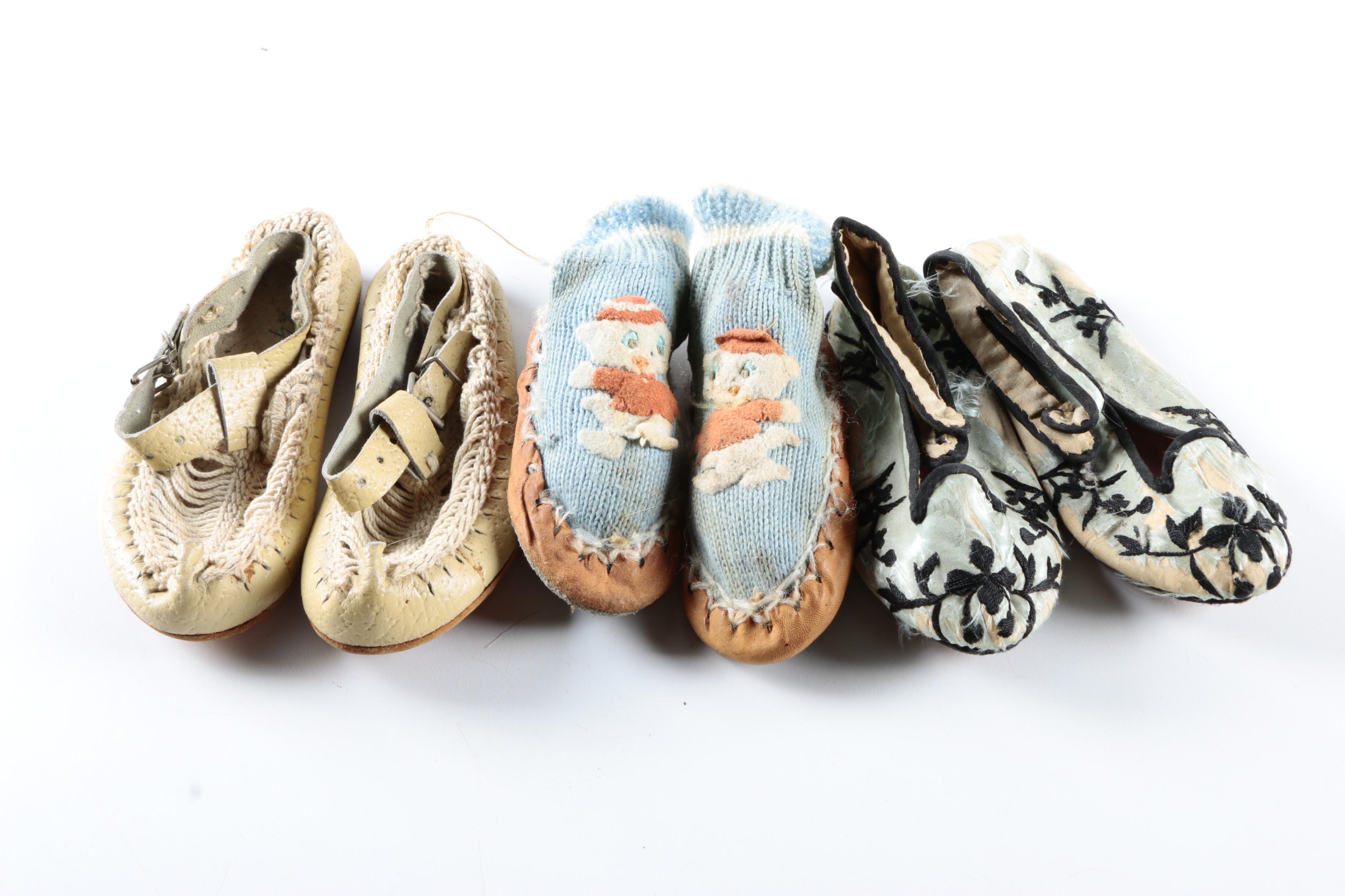 Children's Vintage Footwear Including Hoy Shoe