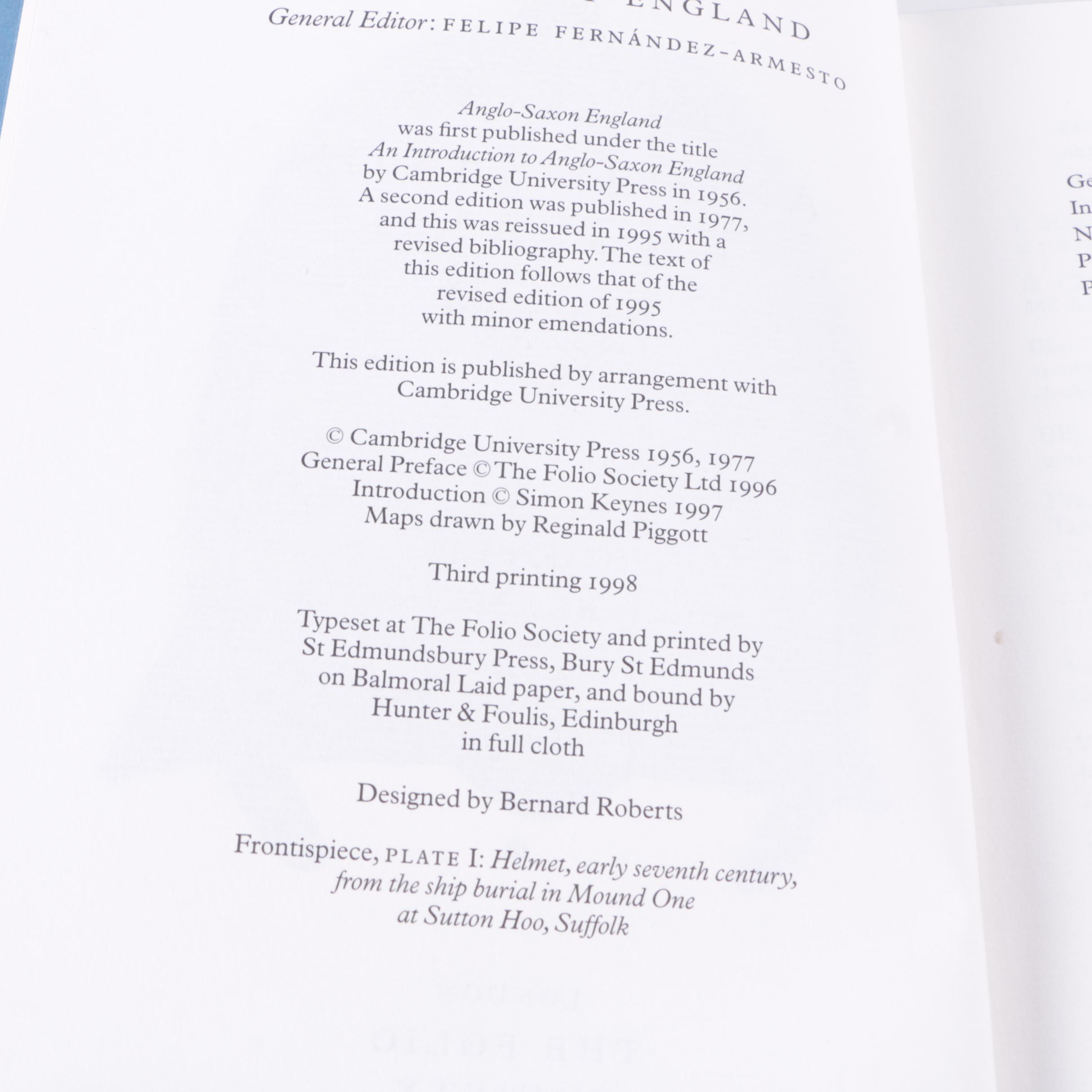 Folio Society "A History of England" Volumes