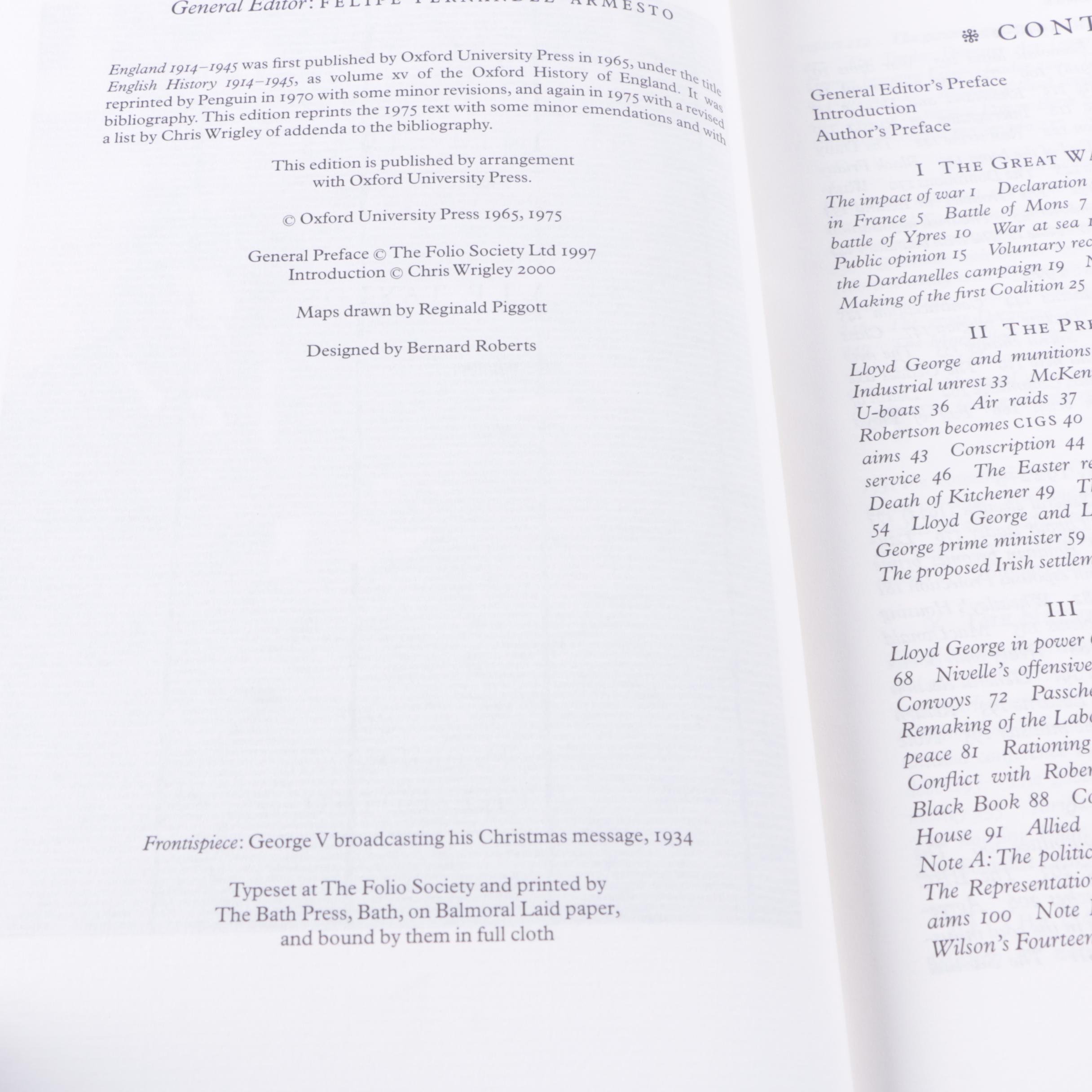 Folio Society "A History of England" Volumes