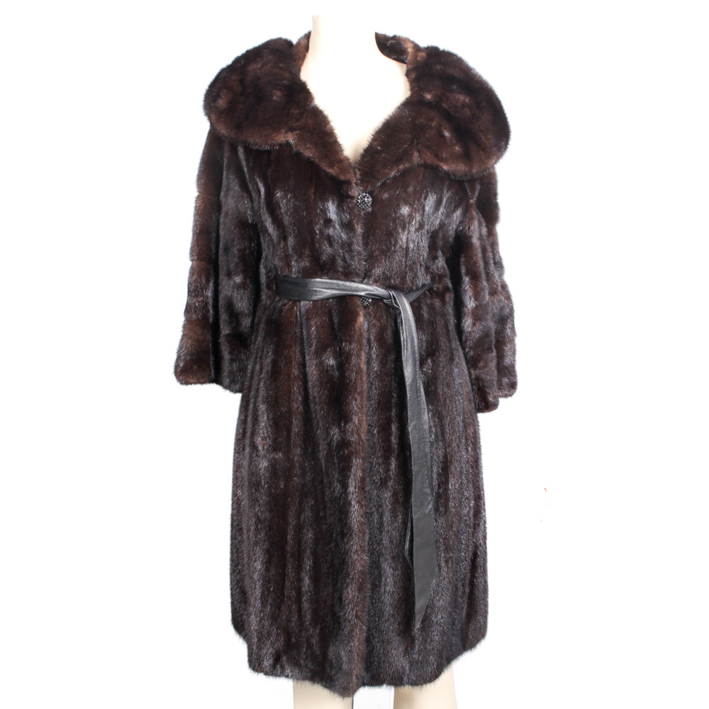 Vintage Mahogany Mink Coat