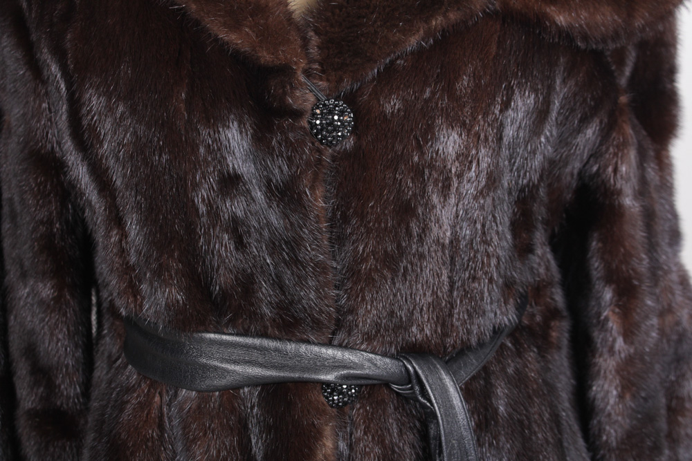 Vintage Mahogany Mink Coat