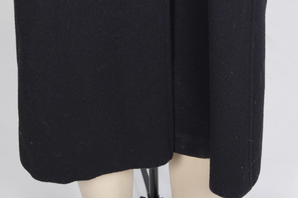 Vintage Saks Fifth Avenue Cashmere Coat with Fox Fur Collar