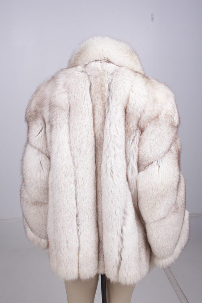 Blue Fox Fur Coat