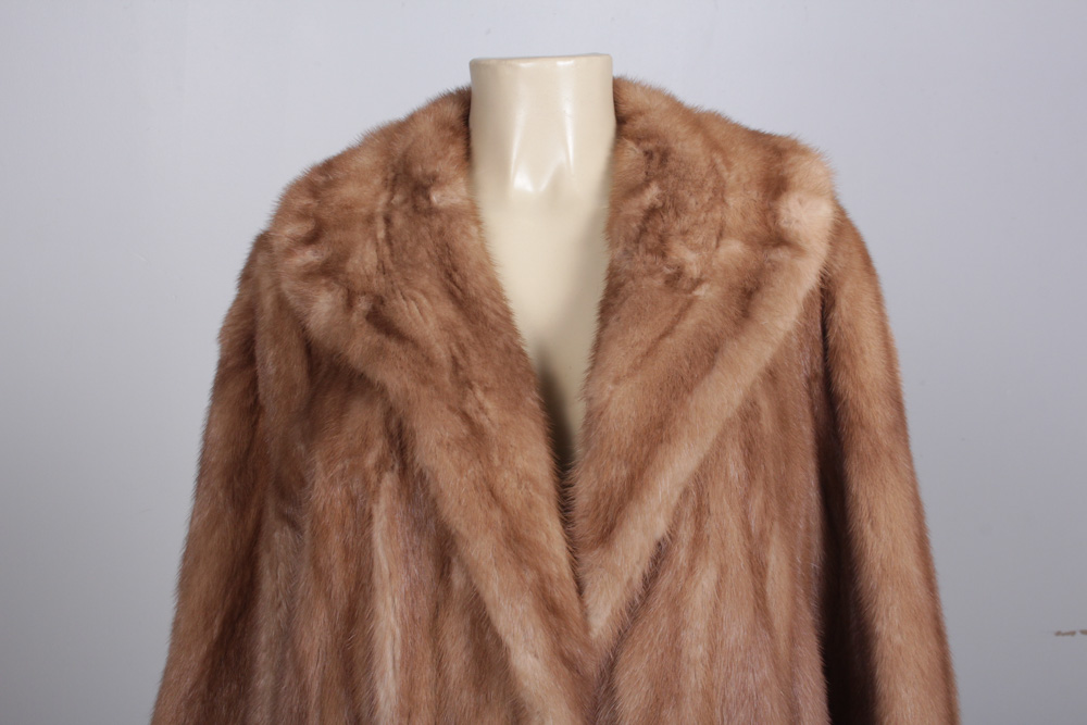 Vintage Pastel Mink Fur Coat