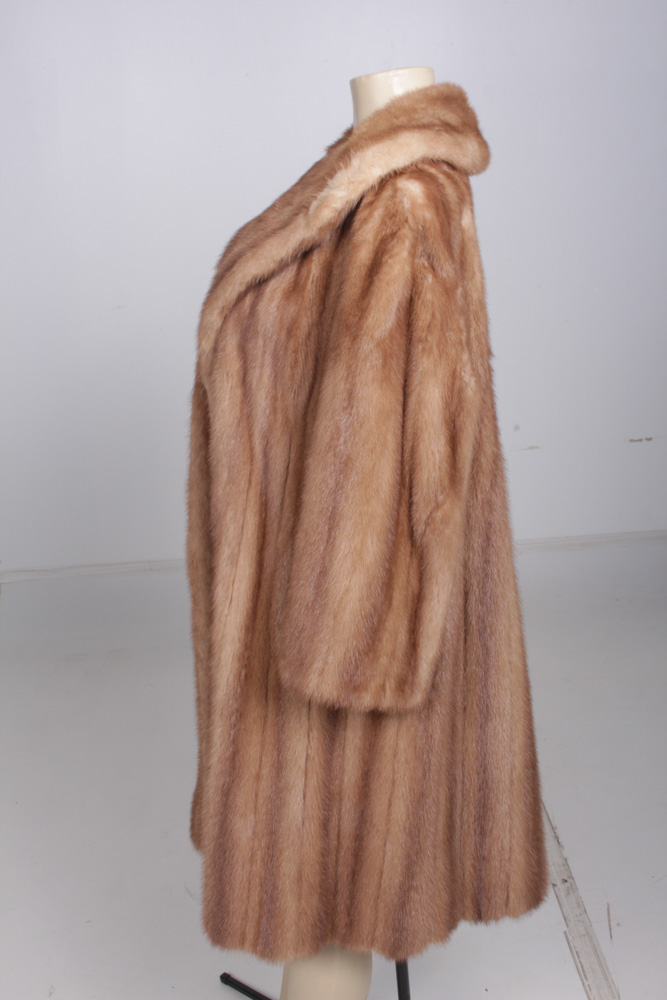 Vintage Pastel Mink Fur Coat