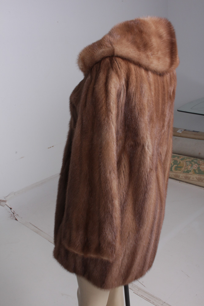 Vintage Pastel Mink Fur Stroller Coat