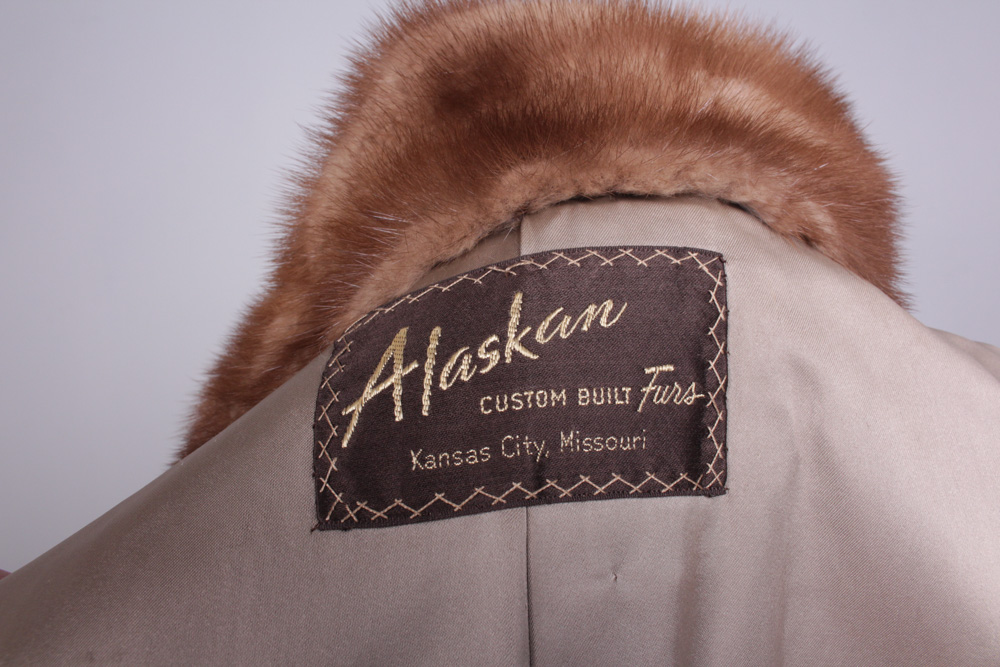 Vintage Pastel Mink Fur Stroller Coat