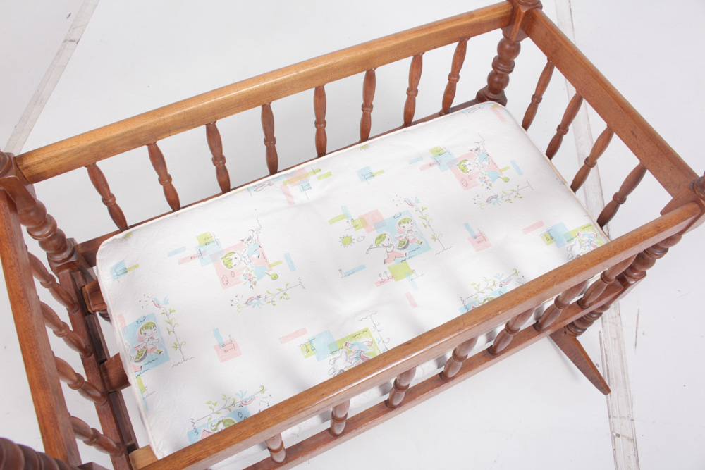 Vintage Jenny Lind Style Cradle