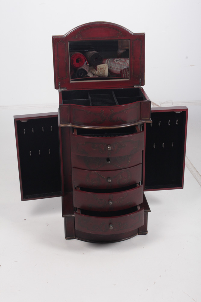 Wood Jewelry Armoire