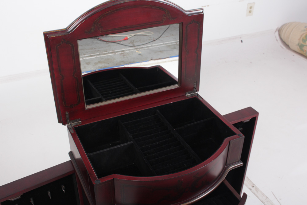 Wood Jewelry Armoire